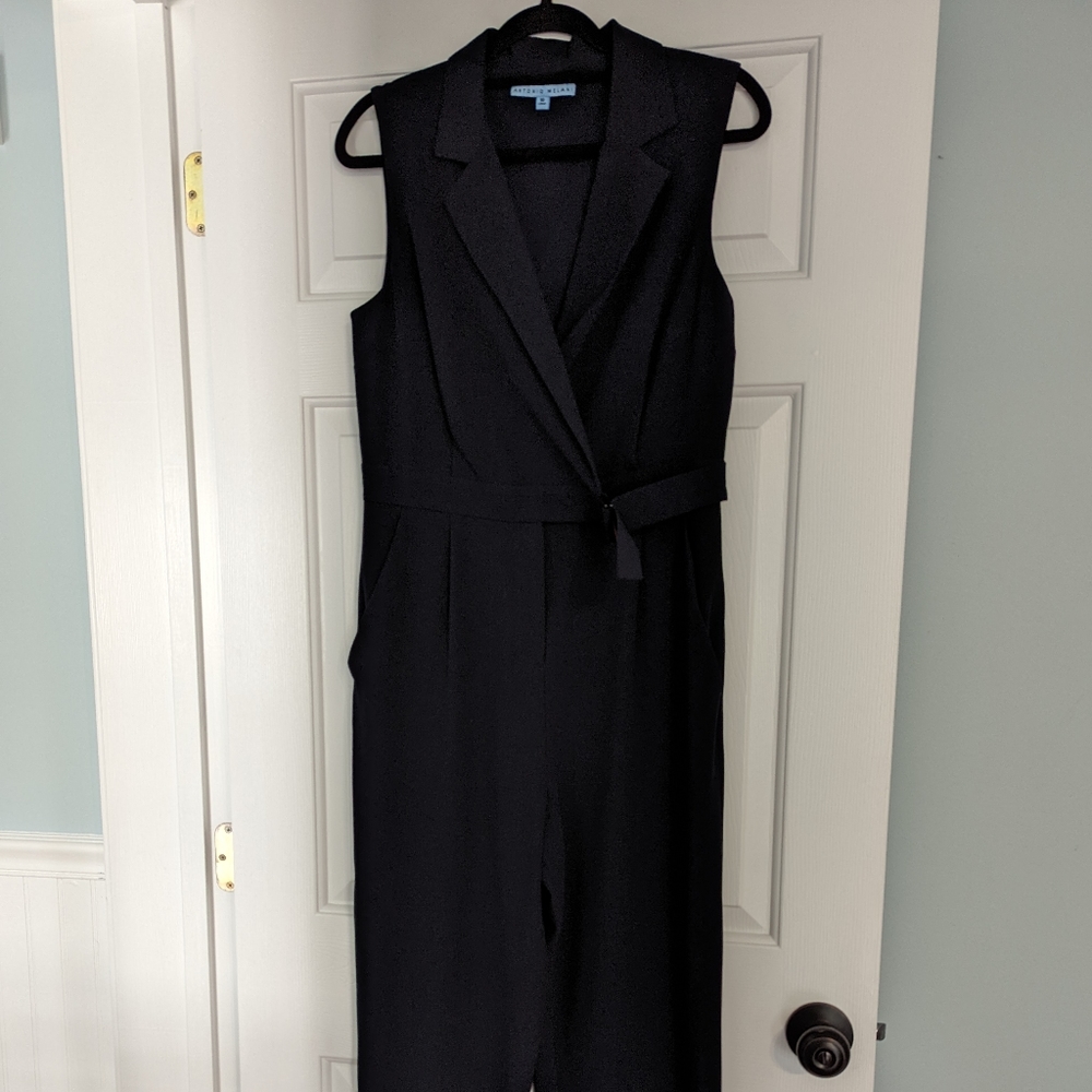 Navy Blue Sleeveless Jumpsuit